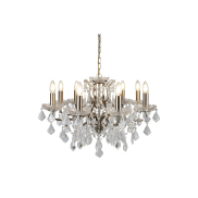 Searchlight Paris - luster - Ø 70 x 135 cm - antiek messing