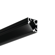 KLUS 45-plus - hoek ledprofiel - 1,9 x 1,9 cm - zwart