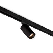 Faro Stan - rail spot met COB LED - 3-fase railsysteem - Ø 6 x 10 cm - 12W LED incl. - mat zwart