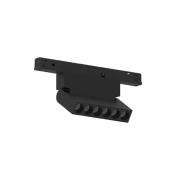 VK Lighting Eiva - magnetisch railsysteem - kantelbare railbalk - 11,1 x 2,15 x 9,9 cm - 6W LED incl. - DALI dimbaar - zwart