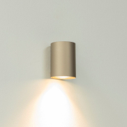 Artdelight Roulo1 - wandverlichting - Ø 6,4 x 9 cm - champagne