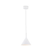Faro Pam - hanglamp - Ø 16,5 x 21,5 cm - 11W LED incl. - mat wit