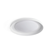 Faro Dolme - plafondverlichting - Ø 40 x 7 cm - 24W LED incl. - mat wit