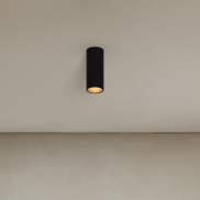 Nova Luce Comet - plafondlamp - Ø 4 x 10 cm - zandzwart