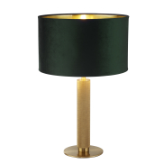 Searchlight London - tafellamp - Ø 40 x 63 cm - groen en goud