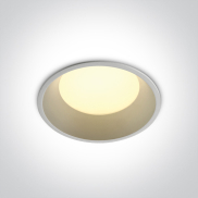 ONE Light Downlights Fixed LED - inbouwspot - Ø 120 mm, Ø 110 mm inbouwmaat - 12W LED incl. - wit