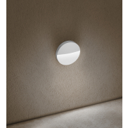 Century Italia Paseo - buiten wandverlichting - Ø 11 x 2,5 cm - 4W LED incl. - IP54 - wit