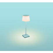Century Italia Margò - oplaadbare buiten tafellamp - Ø 13 x 38 cm - 4W dimbare LED incl. - IP54 - turkoois