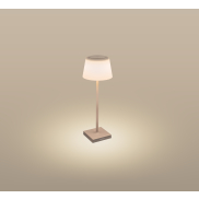 Century Italia Margò - oplaadbare buiten tafellamp - Ø 13 x 38 cm - 4W dimbare LED incl. - IP54 - zand