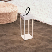 Nova Luce Lucia - oplaadbare tafellamp - 12 x 30 x 12 cm - 4W LED incl. -  IP54 - zandwit