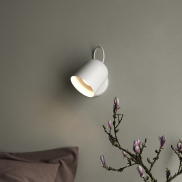 Design for the People Angle GU10 - wandverlichting met schakelaar en USB-poort- 11 x 17 x 19,1 cm - wit en grijs