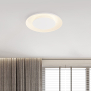 Nova Luce Epos - plafondlamp - Ø 60 x 6 cm - 38W dimbare LED incl. - zandwit