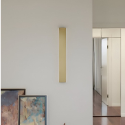 Nova Luce Seline - wandlamp - 7,5 x 2,7 x 60 cm - 20W LED incl. - IP44 - goud