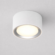Nordlux Fallon - opbouwspot 1L - Ø 10 cm - 4 stappen Moodmaker functie - 5,5W dimbare LED incl. - wit en geborsteld staal