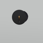 Nova Luce Aizen - inbouw wandverlichting - Ø 7 x 6,5 cm - 3W LED incl. - IP54 - donker antraciet