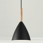 Design for the People Pure 20 - hanglamp - Ø 20 x 344 cm - zwart en bruin