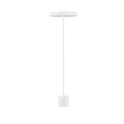 Nova Luce Vetro - vloerlamp - Ø 40 x 136 cm - 33W  LED incl. - mat wit
