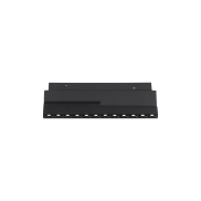Nova Luce Ultra Slim - rail armatuur - 19,5 x 8,1 cm - 12W LED incl. - kantelbaar - warm witte lichtkleur - zwart