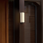Nova Luce Astral - buiten wandverlichting - 8,6 x 25,8 x 9 cm - 10W LED incl. - IP65 - donker antraciet