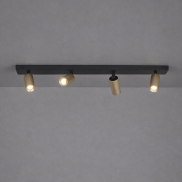 Projectlight Clara - opbouwspot 4L - 64 x 11 x 7 cm - goud