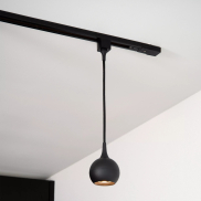 Lucide Track Favori Hanglamp - Ø 9 x 145 cm -  1-fase Railsysteem - Zwart