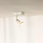 Lucide Jaster 1 - opbouwspot - 6 x 15,5 x 11,7 cm - 5W LED incl. - wit