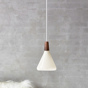 Design for the People Nori 18 - hanglamp - Ø 18 x 35,5 cm - wit glas