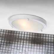 Nordlux Ancona Maxi - plafondverlichting - Ø 31,5 x 8 cm - IP44 - wit