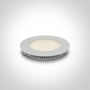 ONE Light Round Recessed Panels - inbouwspot - Ø 120 mm, Ø 108 mm inbouwmaat - 8W LED incl. - wit - CCT
