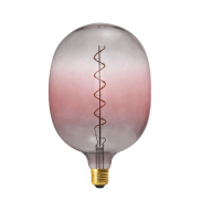 Daylight Italia Coriandoli Egg XL LED lamp - Ø 18 x 27 cm - E27 - 4W dimbaar - roze/grijs