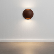 Nova Luce Passo - buiten wandverlichting - Ø 12 x 4 cm - 4W LED incl. - IP65 - corten