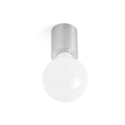 Faro Ten - plafond/wandverlichting - Ø 6 x 7 cm - satijn nikkel