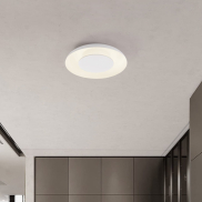 Nova Luce Epos - plafondlamp - Ø 40 x 6 cm - 24W dimbare LED incl. - zandwit