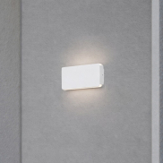 Nova Luce Artu - buiten wandverlichting - 17,5 x 9,5 x 3 cm - 10W LED incl. - IP65 - zandwit