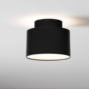 Nova Luce Ozen - plafondlamp - Ø 11 x 8,8 cm - 16W LED incl. - zandzwart