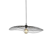 Searchlight Wave - hanglamp - 53 x 71 x 120 cm - zwart