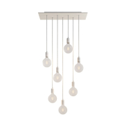 Creative Cables - hanglamp 7L - 67,5 x 130 cm - wit