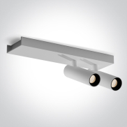 ONE Light Wall & Ceiling LED - opbouwspot 2L - 25 x 7 x 10 cm - 2 x 5W LED incl. - wit