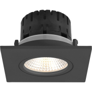 Artdelight Austin - inbouwspot - 85 x 85 mm, Ø 68 mm inbouwmaat - 6W dimbare LED incl. - zwart
