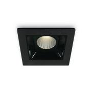 ONE Light Shop Square Boxes - inbouwspot - 45 x 45 mm, 36 x 36 mm inbouwmaat - 2W dimbare LED incl. - zwart