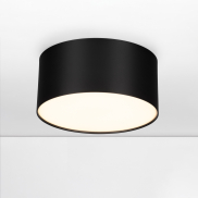 Nova Luce Marsa - plafondlamp - Ø 14 x 6,5 cm - 16W LED incl. - zandzwart