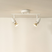 Lucide Caro - opbouwspot - 32 x 9 x 13 cm - 2 x 5W LED incl. - wit