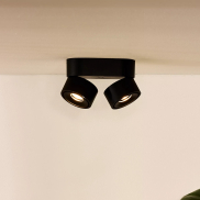 Lucide Yumiko - opbouwspot 2L - 16,1 x 7,8 x 8,2 cm - 2 x 8W dimbare LED incl. - zwart