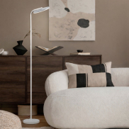 Nova Luce Sinkro - vloerlamp - 25,2 x 174 x 43,5 cm - 30W LED incl. - zandwit