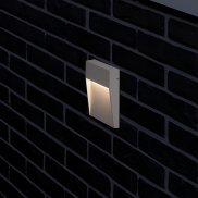 Nova Luce Fem - buiten wandverlichting - Ø 16 x 16 x 2,7 cm - 5W LED incl. - IP54 - zandwit