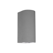 Nova Luce Lido - buiten wandverlichting - 8,6 x 10 x 18 cm - IP65 - grijs