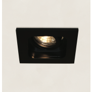 Artdelight Moggio - inbouwspot - 100 x 100 mm, Ø 89 mm inbouwmaat - zwart