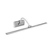 Searchlight LED Picture Lights - wandverlichting met schakelaar - 64 x 11 cm - 5W LED incl. - satijn zilver