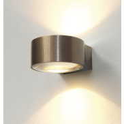 Artdelight Hudson - wandverlichting - 10,5 x 11,8 x 6,5 cm - 2 x 4W dimbare LED incl. - IP54 - geborsteld brons