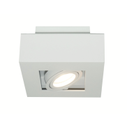 Artdelight Bosco - opbouwspot 1L - 14 x 14 x 8,6 cm - wit